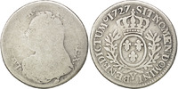 France 24 Sols, 1/5 ECU Coin, Louis XV, 1/5 Écu aux branches d'olivier -