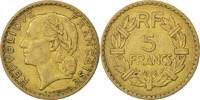 France 5 Francs Coin, Lavrillier, Nickel, KM:888, Gadoury:761 -