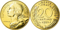 France 20 Centimes Coin, Marianne, Paris, Aluminum-Bronze -