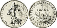 France Franc Coin, Semeuse, Paris, Nickel, KM:925.1 -