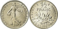 France 1/2 Franc Coin, Semeuse, Paris, Nickel, KM:931.1 -