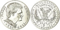 France 100 Francs Coin, Marie Curie, Silver, KM:955 -