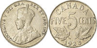 Canada 5 Cents Coin, George V, Royal Canadian Mint, Ottawa -