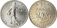 France 1/2 Franc Coin, Semeuse, Paris, Nickel, KM:931.1 -