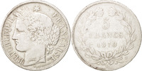 France 5 Francs Coin, Cérès, Bordeaux, Silver, KM:818.2 -