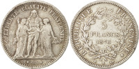 France 5 Francs Coin, Hercule, Bordeaux, Silver, KM:820.2 -