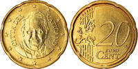 VATICAN CITY 20 Euro Cent Brass -