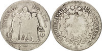 France 5 Francs Coin, Union et Force, Paris, Silver -