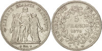 France 5 Francs Coin, Hercule, Bordeaux, Silver, KM:820.2 -