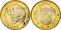 Finland 5 Euro Le barrage d'Imatrankoski, Bi-Metallic, KM:195 -