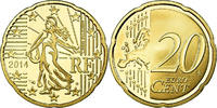 France 20 Euro Cent BE, Brass, KM:1411 -