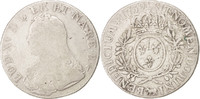 France Ecu Coin, Louis XV, Écu de Béarn aux branches d'olivier, Pau -