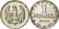 GERMANY, WEIMAR REPUBLIC Mark Coin, Berlin, Silver, KM:42 -