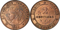 France 2 Centimes Coin, Cérès, Paris, faisceau, Bronze -