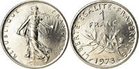 France Franc Coin, Semeuse, Paris, FDC, Nickel, KM:925.1 -