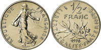France 1/2 Franc Coin, Semeuse, Paris, FDC, Nickel, KM:931.1 -
