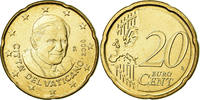 VATICAN CITY 20 Euro Cent BU, Brass, KM:386 -
