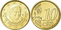 VATICAN CITY 10 Euro Cent BU, Brass, KM:385 -