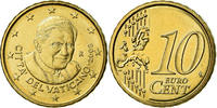 VATICAN CITY 10 Euro Cent Brass, KM:385 -
