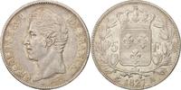 France 5 Francs Coin, Charles X, Paris, Silver, KM:728.1 -