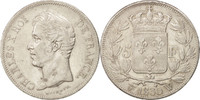 France 5 Francs Coin, Charles X, Lille, Silver, KM:728.13 -