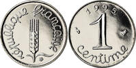 France Centime Coin, Épi, Paris, BU, Stainless Steel -
