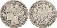 France 2 Francs Coin, Cérès, Paris, Silver, KM:817.1 -