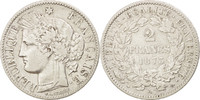 France 2 Francs Coin, Cérès, Paris, Silver, KM:817.1 -