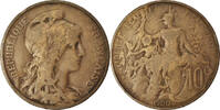 France 10 Centimes Coin, Dupuis, Paris, Bronze, KM:843 -