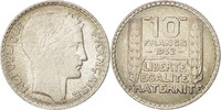 France 10 Francs Coin, Turin, Paris, Silver, KM:878 -
