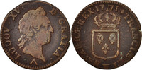 France Sol Coin, Louis XV, Sol à la vieille tête, Lille -