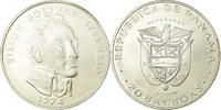 Panama 20 Balboas Coin, U.S. Mint, Silver, KM:31 -