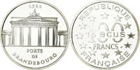 France 100 Francs-15 Ecus Coin, Porte de Brandebourg, BE -