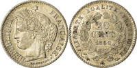 France 20 Centimes Coin, Cérès, Paris, Silver, KM:758.1 -