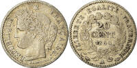 France 20 Centimes Coin, Cérès, Paris, Silver, KM:758.1 -