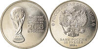 Russia 25 Roubles Coin, Saint-Petersburg, Trophée - Coupe du monde de -