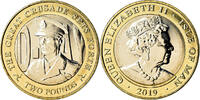 Isle of Man 2 Pounds Coin, Pobjoy Mint, D-Day - George VI -