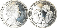 BRITISH VIRGIN ISLANDS Dollar Coin, Franklin Mint, Mère Teresa et Lady -