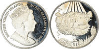 BRITISH VIRGIN ISLANDS Dollar Coin, Franklin Mint, Poisson porc-épic -