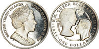 BRITISH VIRGIN ISLANDS Dollar Coin, Franklin Mint, Jubilé de saphir -