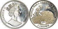 Isle of Man Crown Coin, Elizabeth II, Pobjoy Mint, Jour de l'armistice -