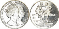 BRITISH VIRGIN ISLANDS Dollar Coin, Franklin Mint, Discipline Olympique -