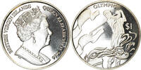 BRITISH VIRGIN ISLANDS Dollar Coin, Franklin Mint, Discipline Olympique -