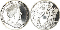 BRITISH VIRGIN ISLANDS Dollar Coin, Franklin Mint, Discipline Olympique -