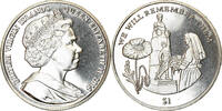 BRITISH VIRGIN ISLANDS Dollar Coin, Franklin Mint, Edith Cavell -
