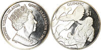 BRITISH VIRGIN ISLANDS Dollar Coin, Franklin Mint, Discipline Olympique -