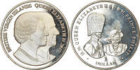 BRITISH VIRGIN ISLANDS Dollar Coin, Franklin Mint, Jubilé de saphir -