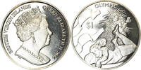BRITISH VIRGIN ISLANDS Dollar Coin, Franklin Mint, Discipline Olympique -