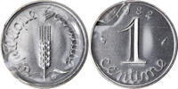 France Centime Coin, Épi, Paris, FDC, Stainless Steel -