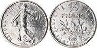 France 1/2 Franc Coin, Semeuse, Paris, Nickel, KM:931.1 -